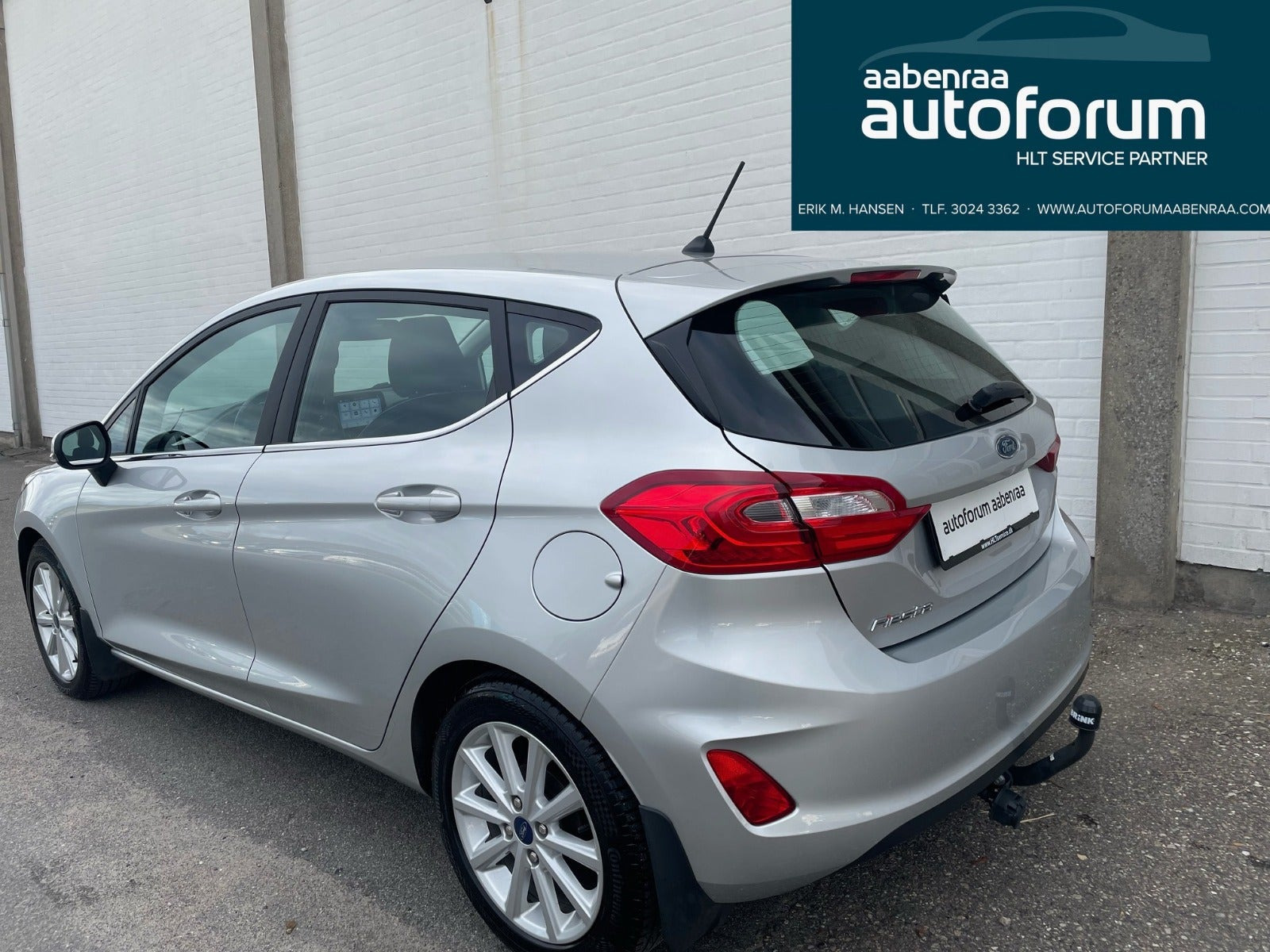 Sølv Ford Fiesta fra 2018