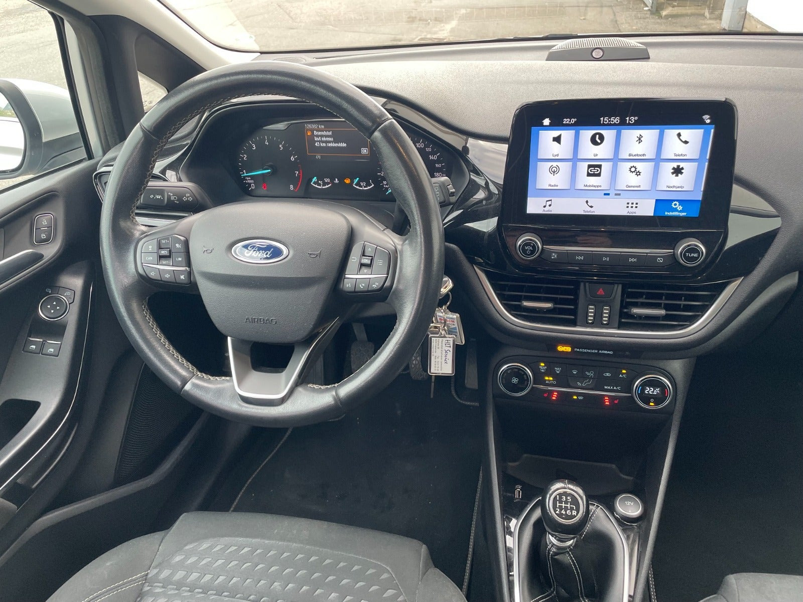 Sølv Ford Fiesta fra 2018