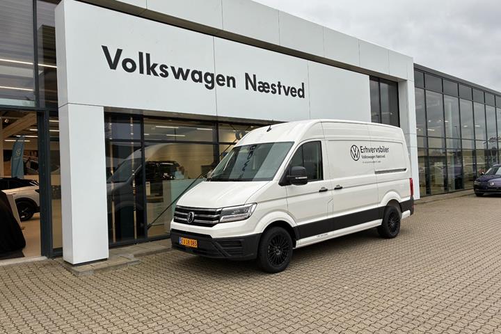 Hvid VW Crafter 35 fra 2026