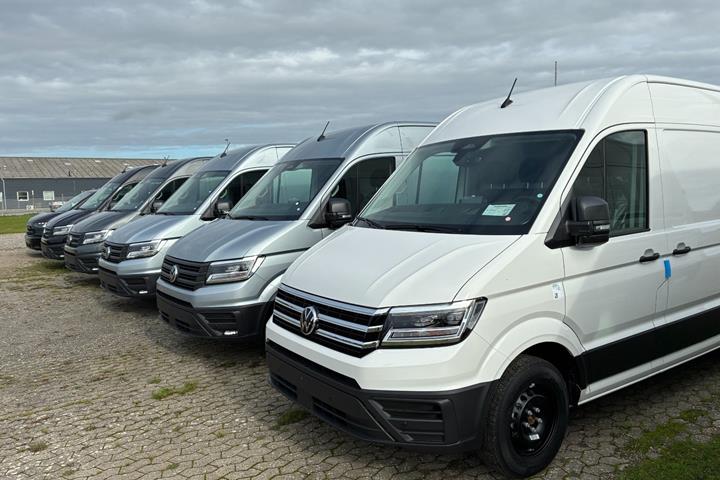Hvid VW Crafter 35 fra 2026