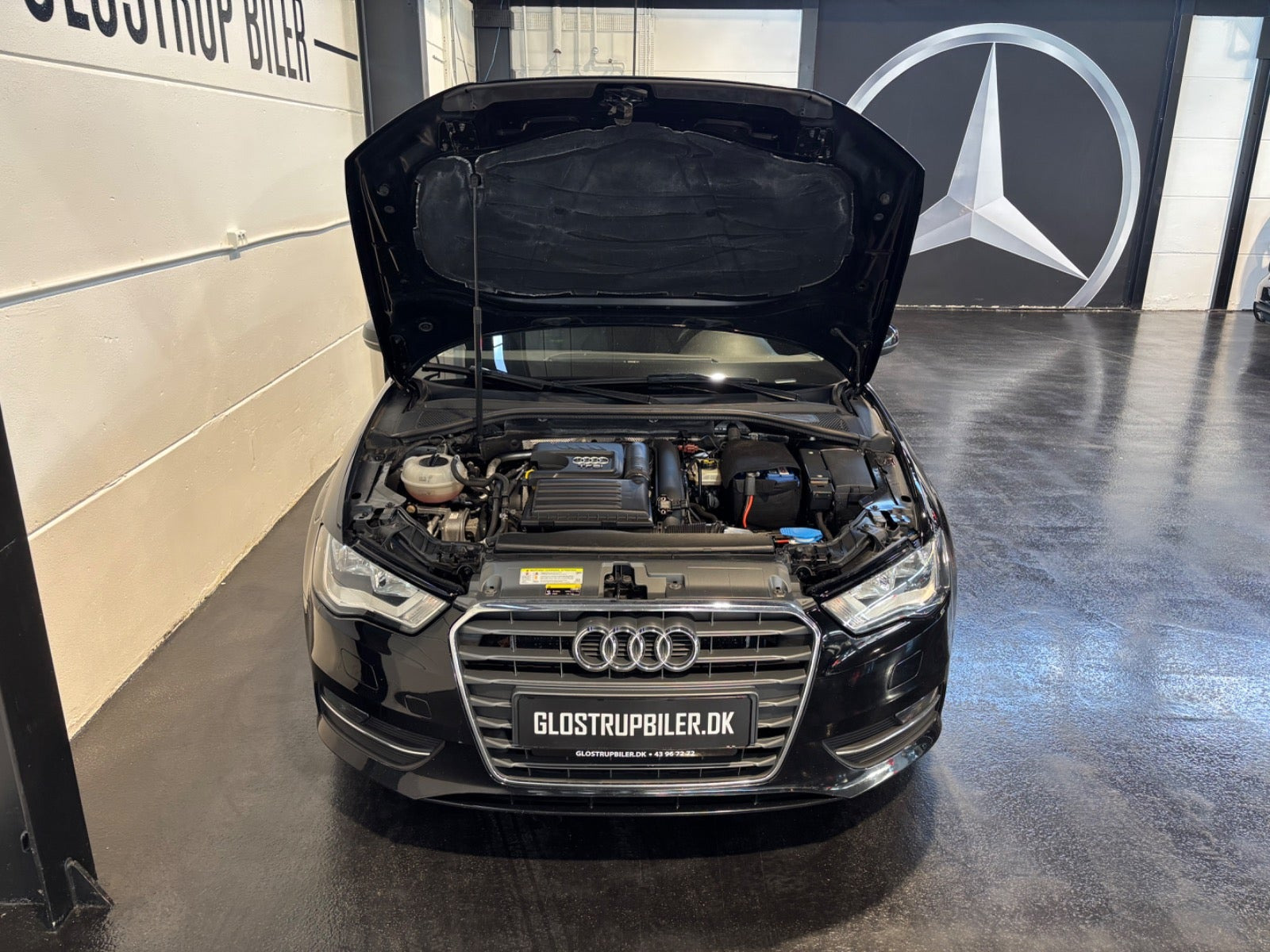 Sort Audi A3 fra 2016