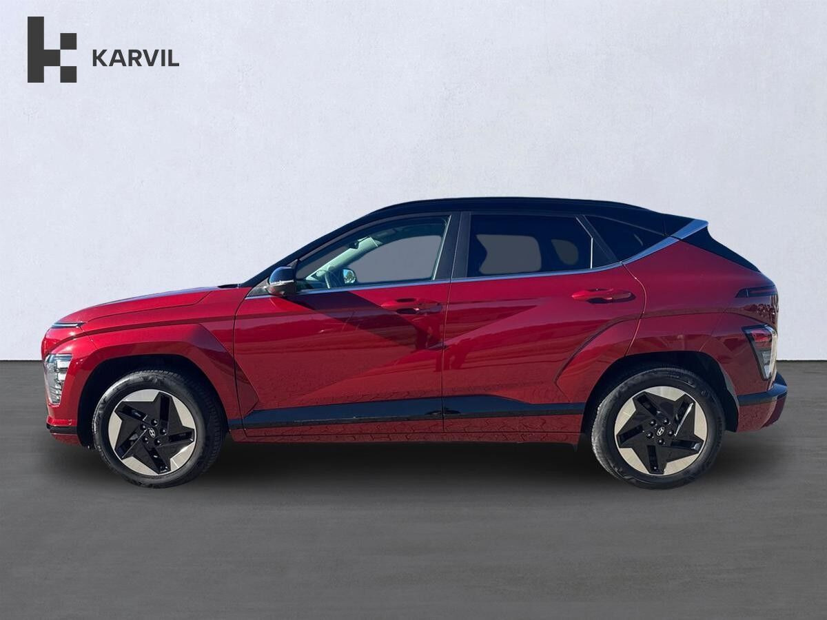 Rød Hyundai Kona fra 2024