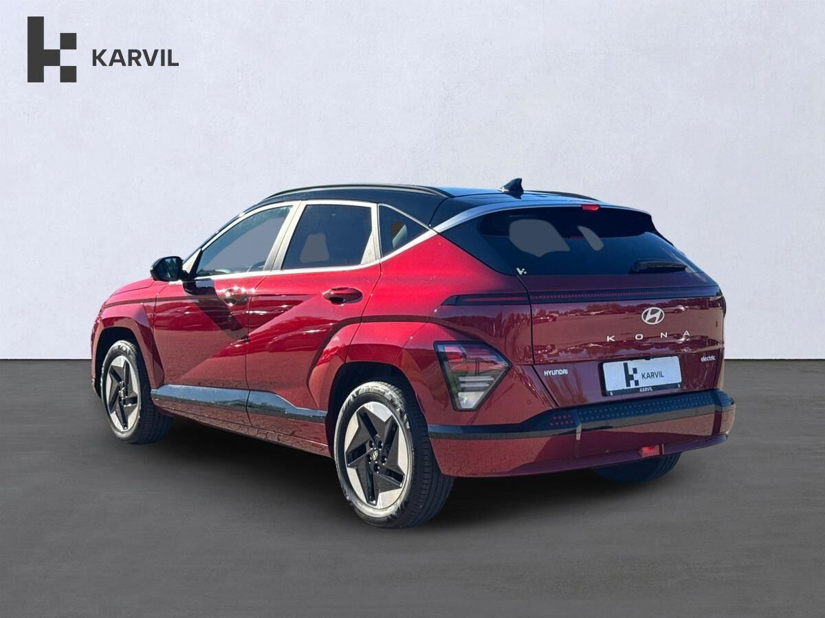 Rød Hyundai Kona fra 2024