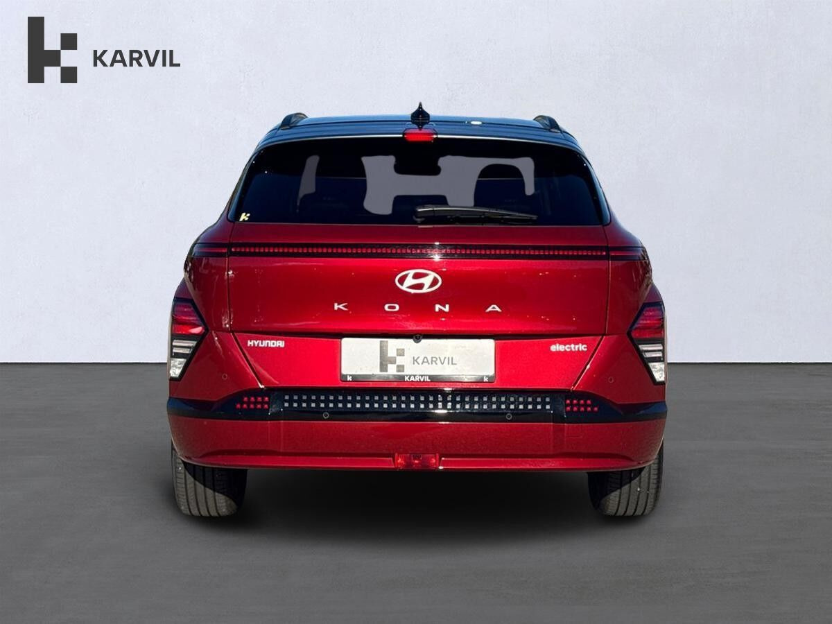 Rød Hyundai Kona fra 2024