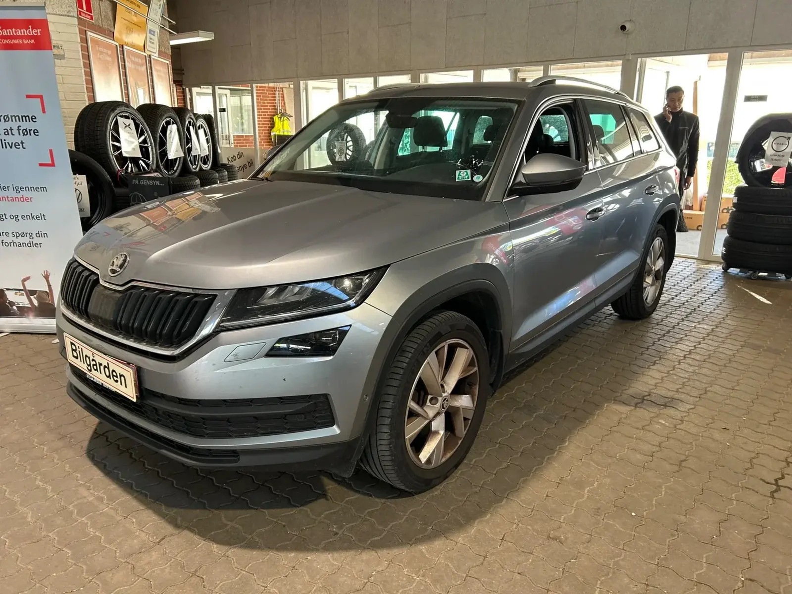 Grå Skoda Kodiaq fra 2018