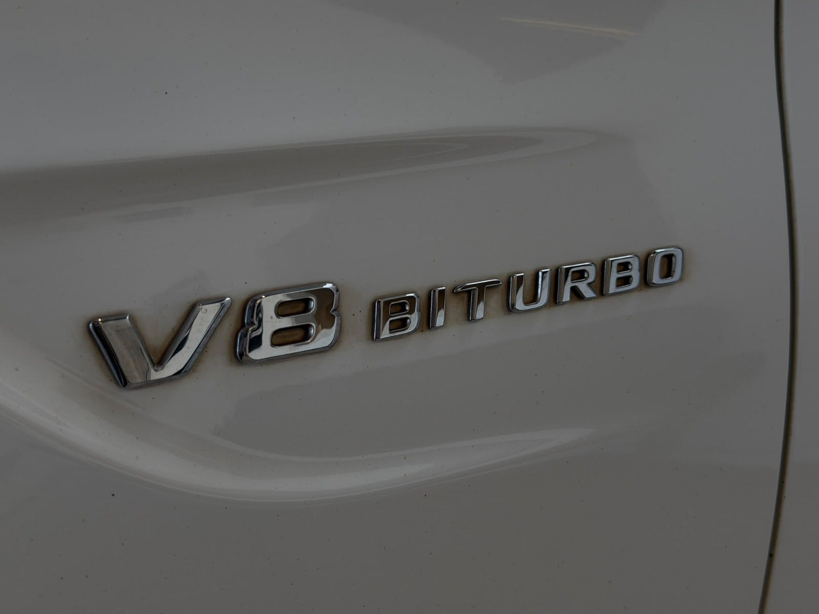 Hvid Mercedes C63 fra 2017
