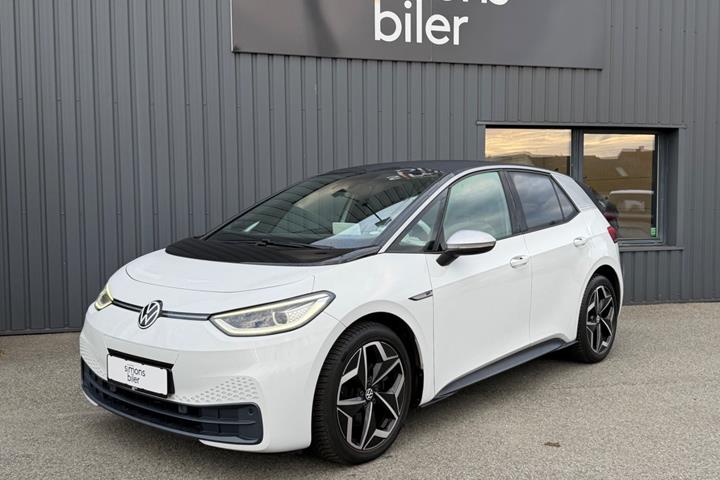 Hvid VW ID.3 fra 2020