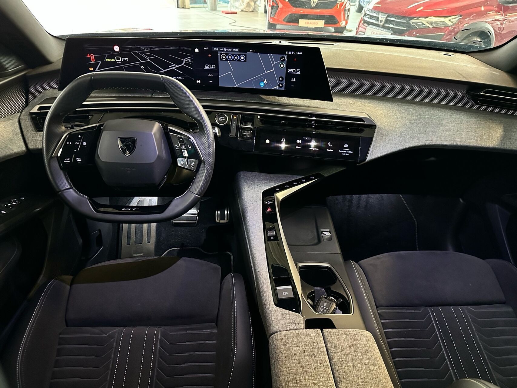 Blå Peugeot e-5008 fra 2026