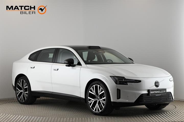 Hvid Volvo ES90 fra 2026 set udefra