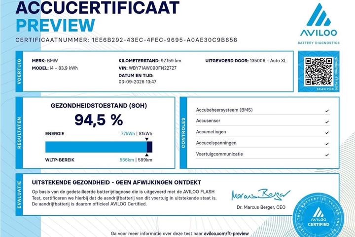 Grå BMW i4 fra 2022