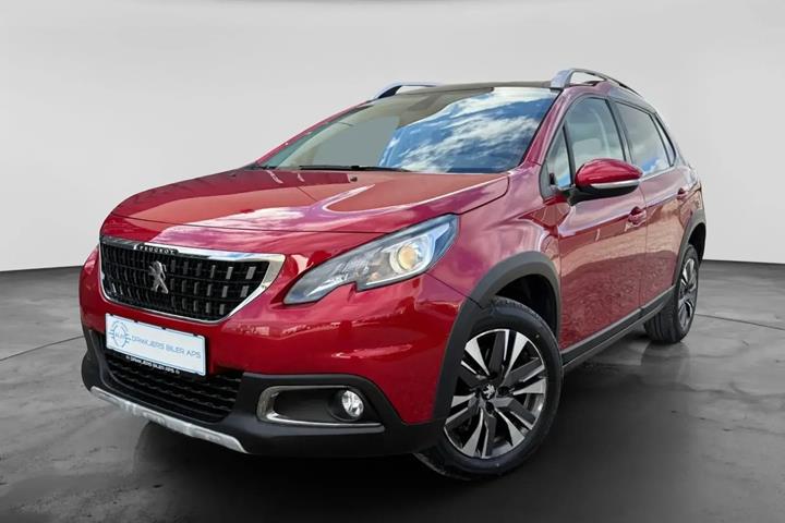 Rød Peugeot 2008 fra 2019