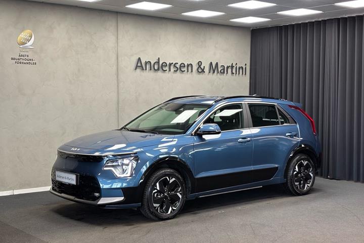 Blå Kia Niro EV fra 2025