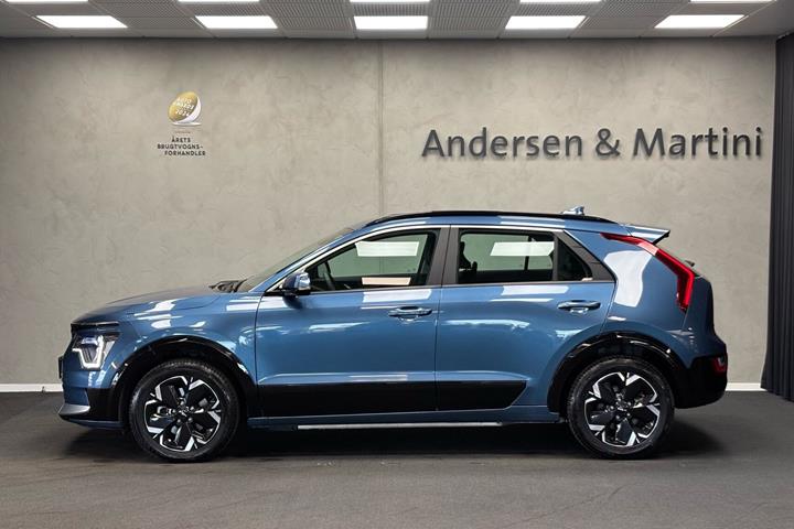 Blå Kia Niro EV fra 2025