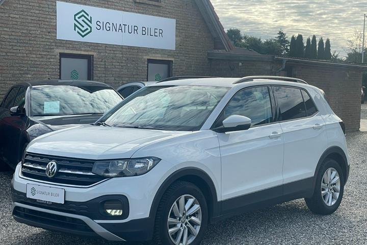Hvid VW T-Cross fra 2019