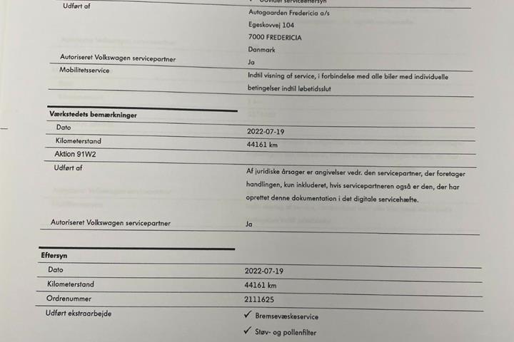 Hvid VW T-Cross fra 2019