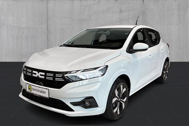 Hvid Dacia Sandero fra 2024