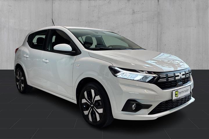 Hvid Dacia Sandero fra 2024