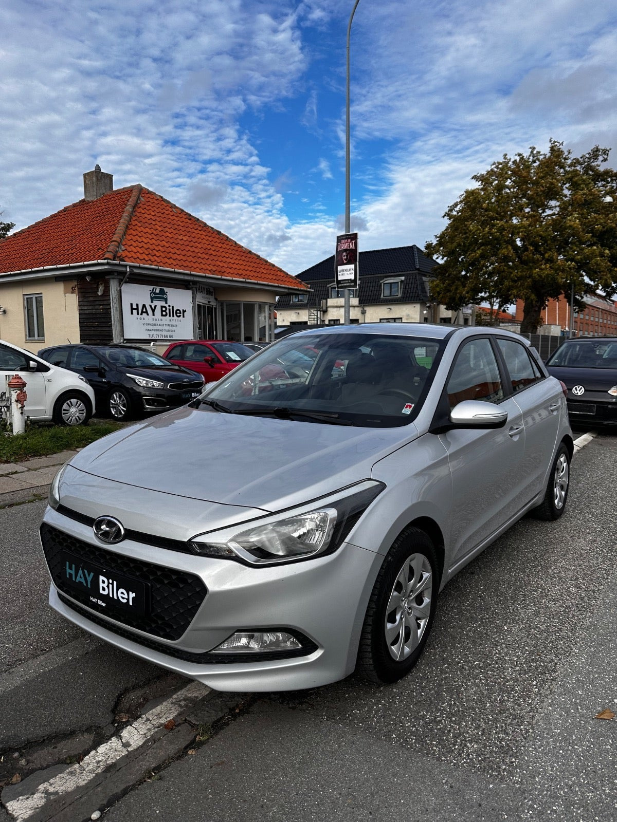 Sølv Hyundai i20 fra 2016