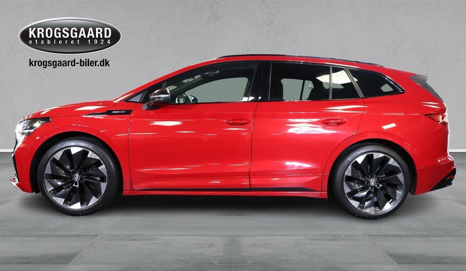 Rød Skoda Enyaq fra 2022