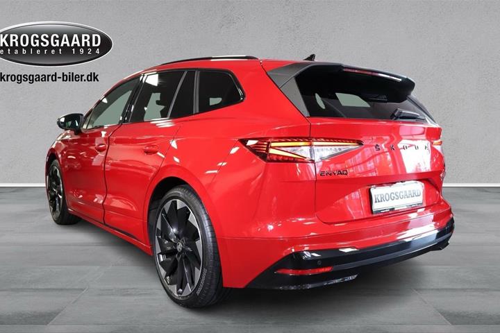 Rød Skoda Enyaq fra 2022