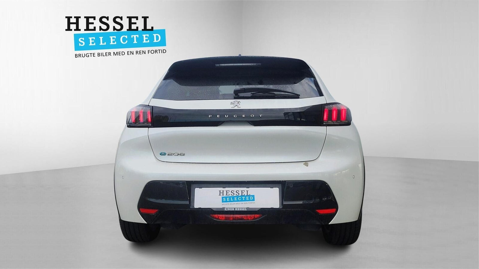 Hvid Peugeot e-208 fra 2023
