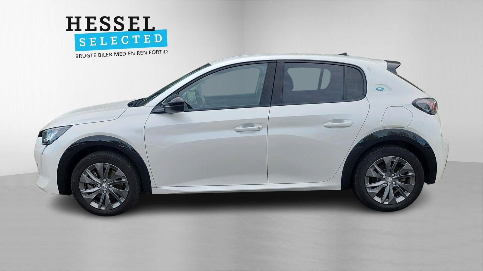 Hvid Peugeot e-208 fra 2023