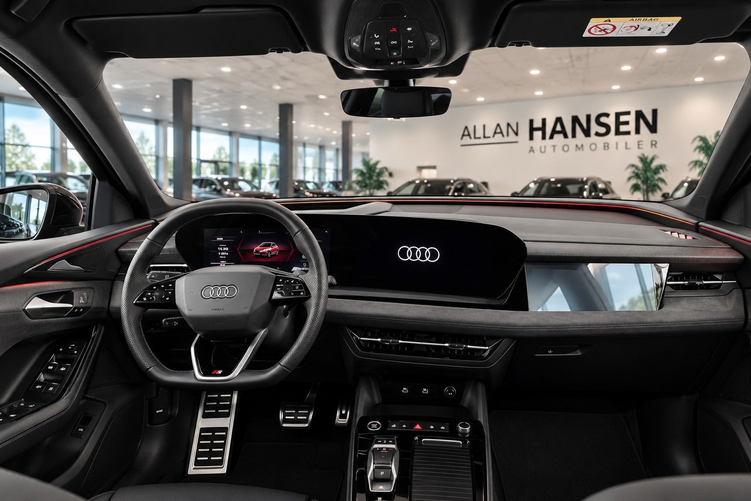 Sort Audi Q6 e-tron fra 2024