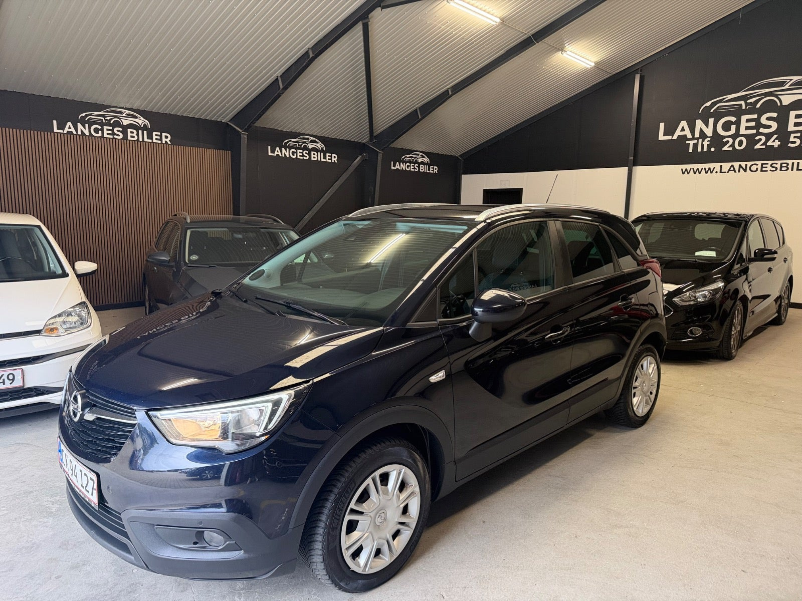 Blå Opel Crossland X fra 2019