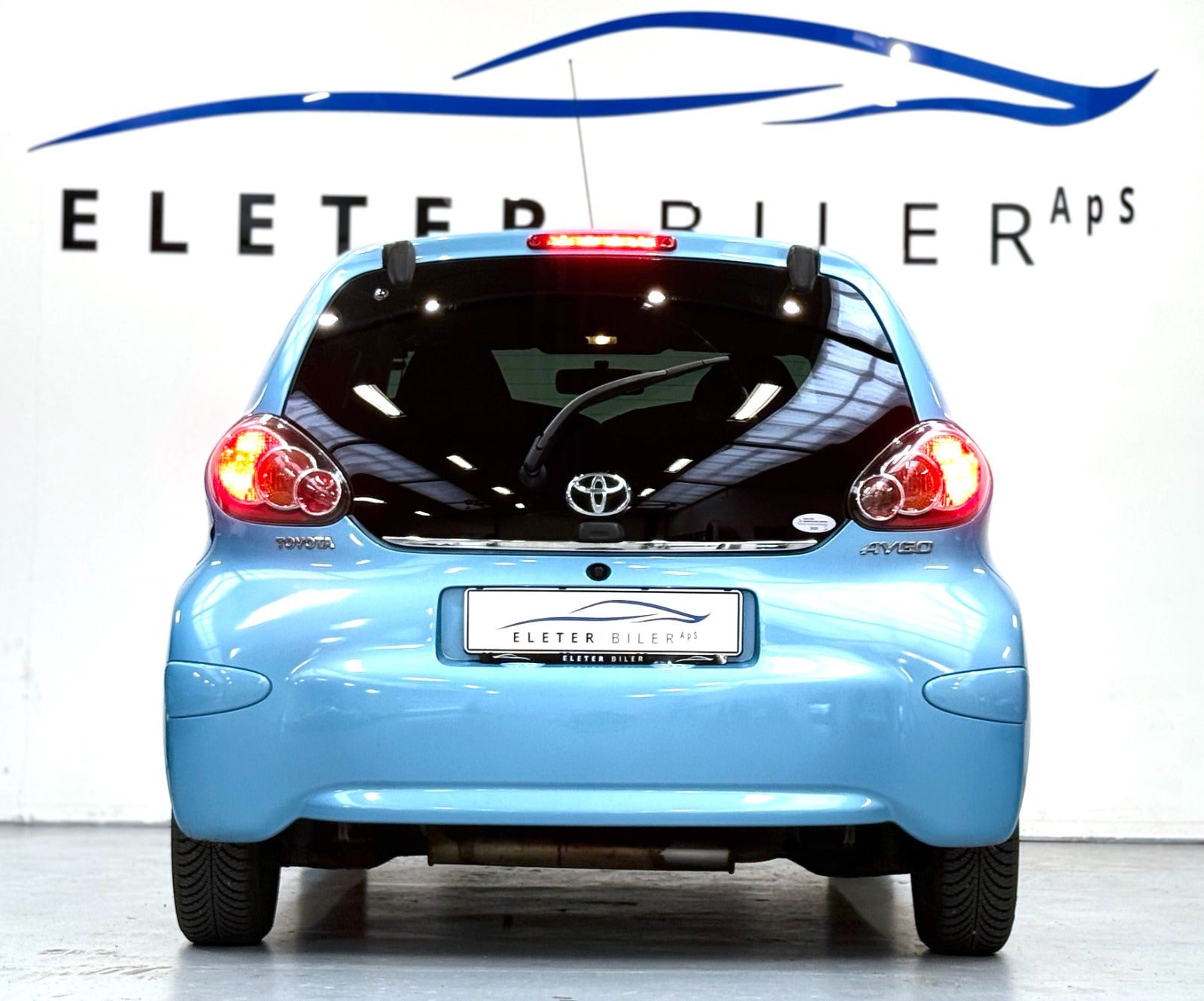 Blå Toyota Aygo fra 2013