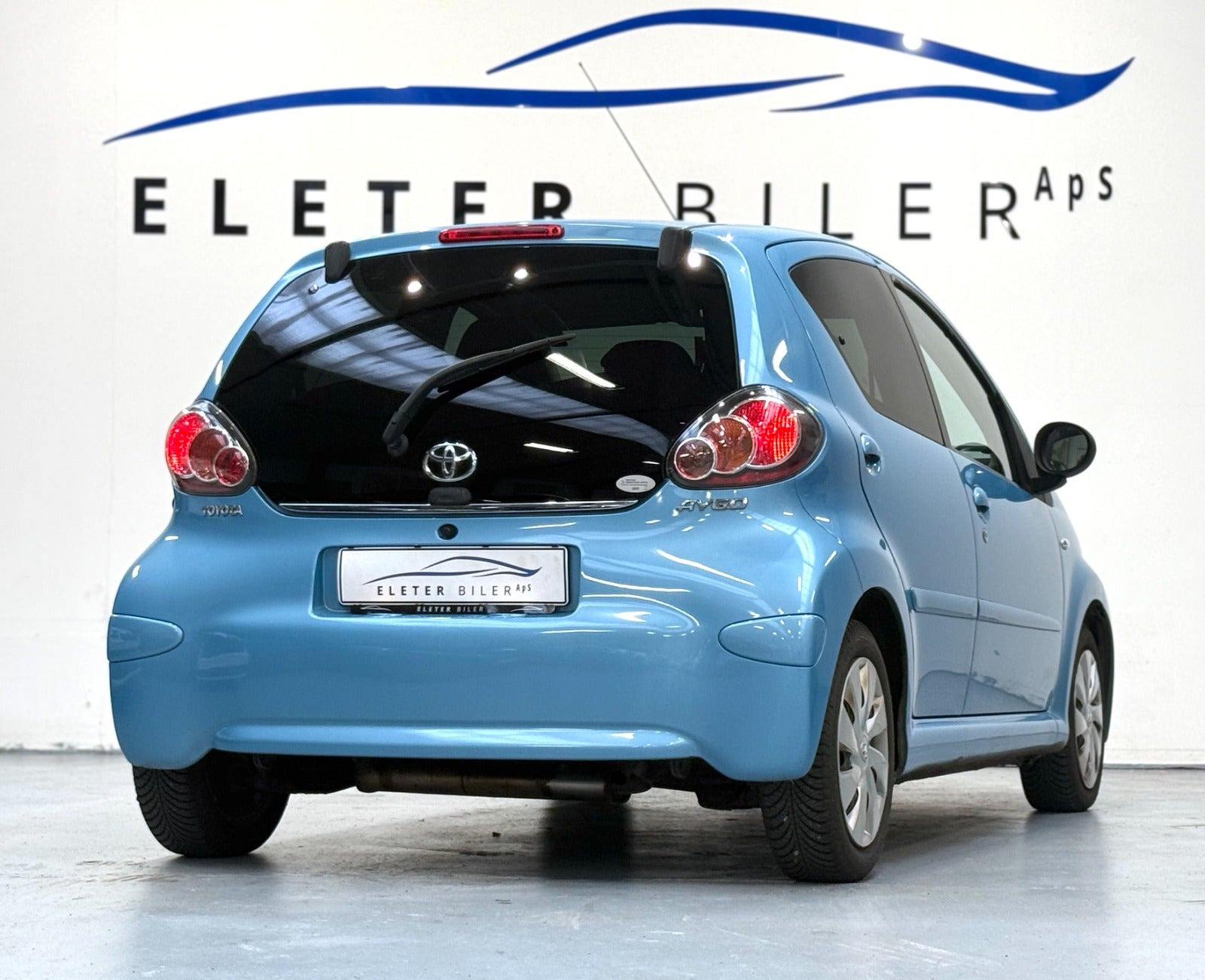 Blå Toyota Aygo fra 2013