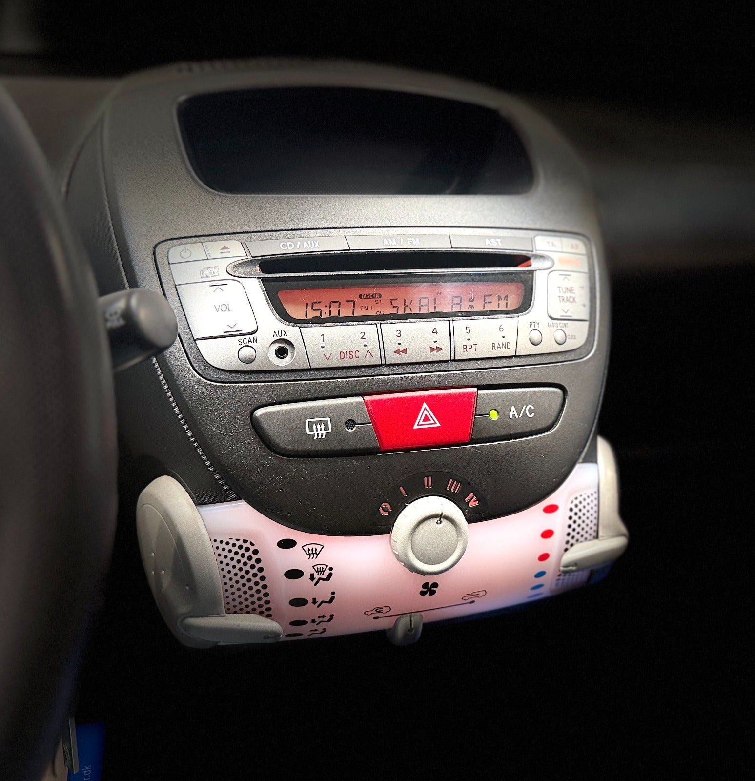 Blå Toyota Aygo fra 2013