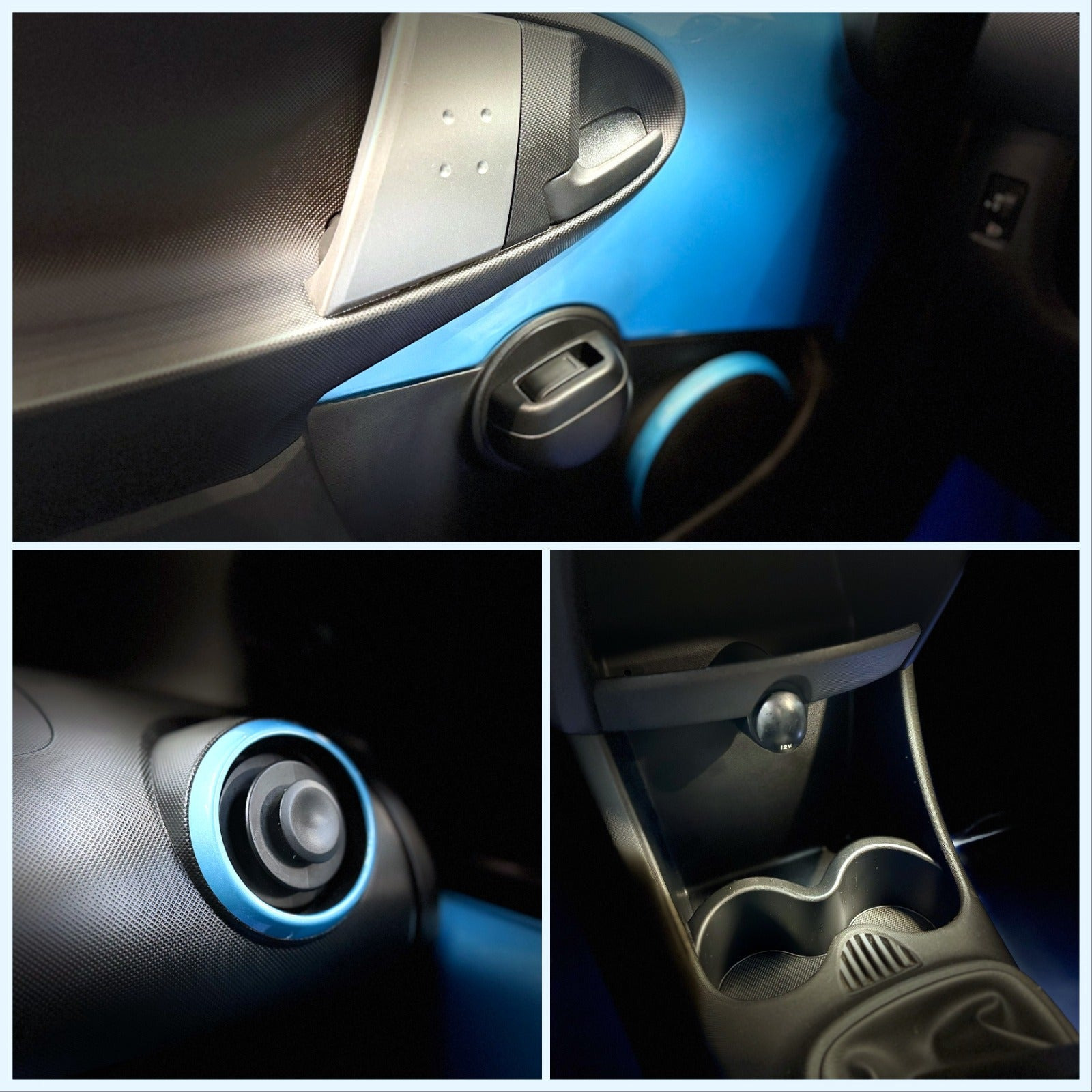 Blå Toyota Aygo fra 2013