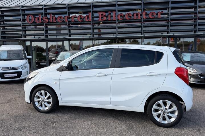 Hvid Opel Karl fra 2016