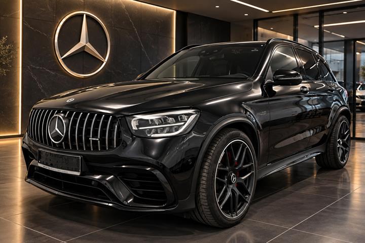 Sort Mercedes GLC63 fra 2022