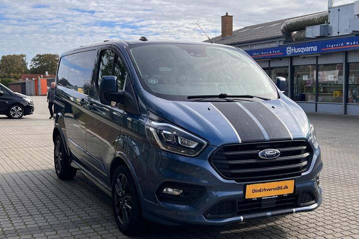 Blå Ford Transit Custom 320 L1 fra 2021