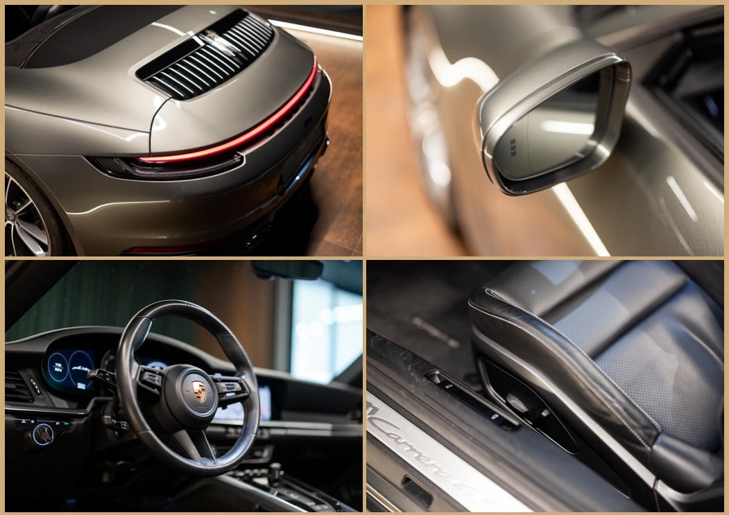 Grøn Porsche 911 Carrera 4S fra 2020
