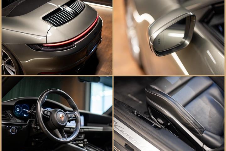 Grøn Porsche 911 Carrera 4S fra 2020