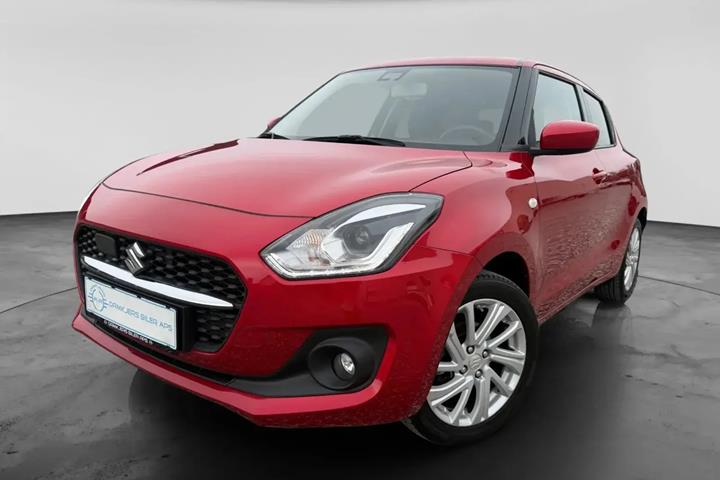 Rød Suzuki Swift fra 2020