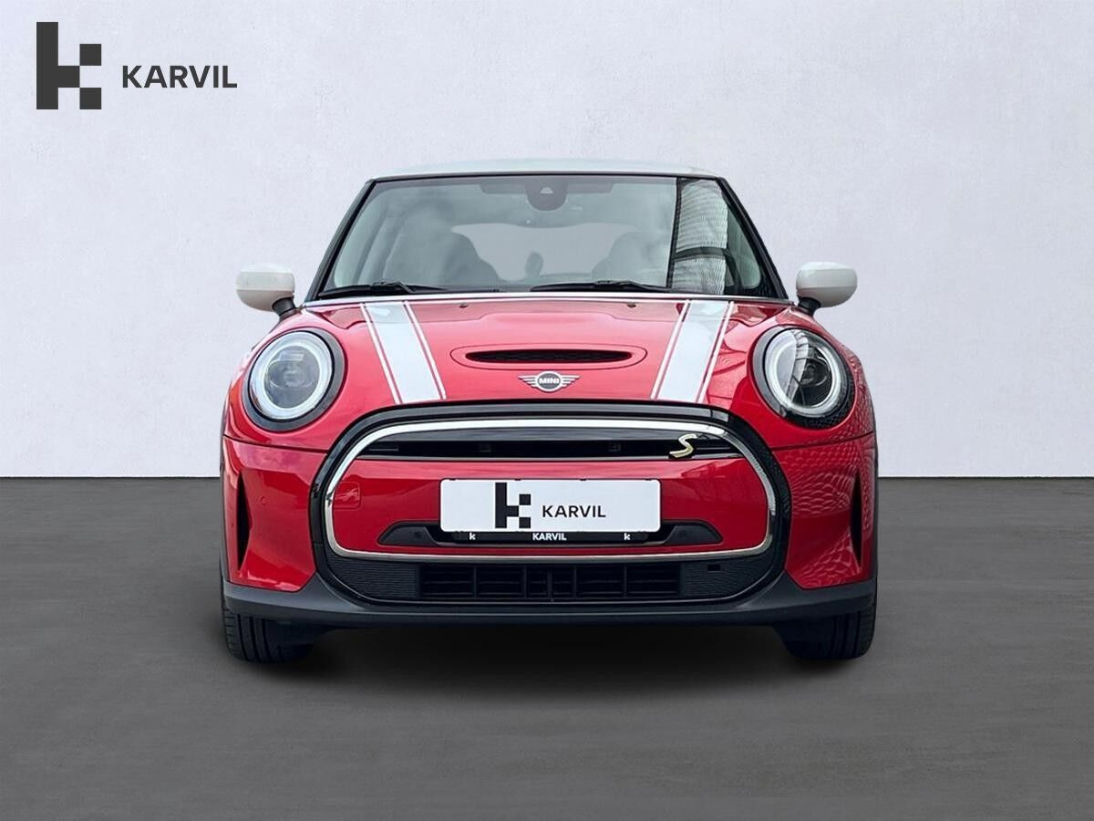Rød Mini Cooper SE fra 2022