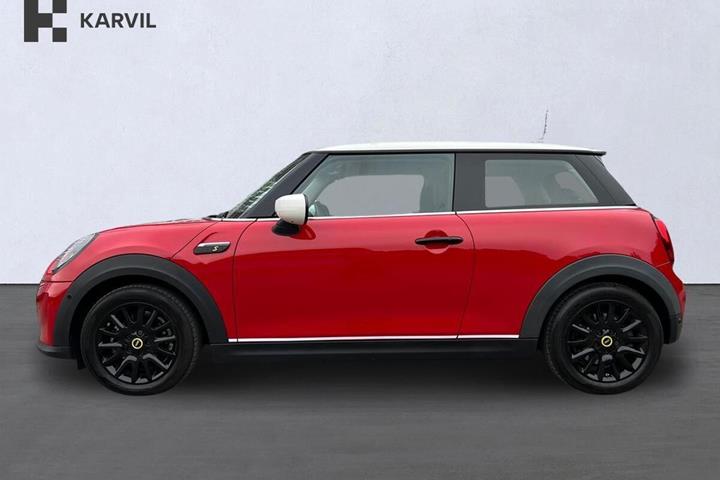 Rød Mini Cooper SE fra 2022