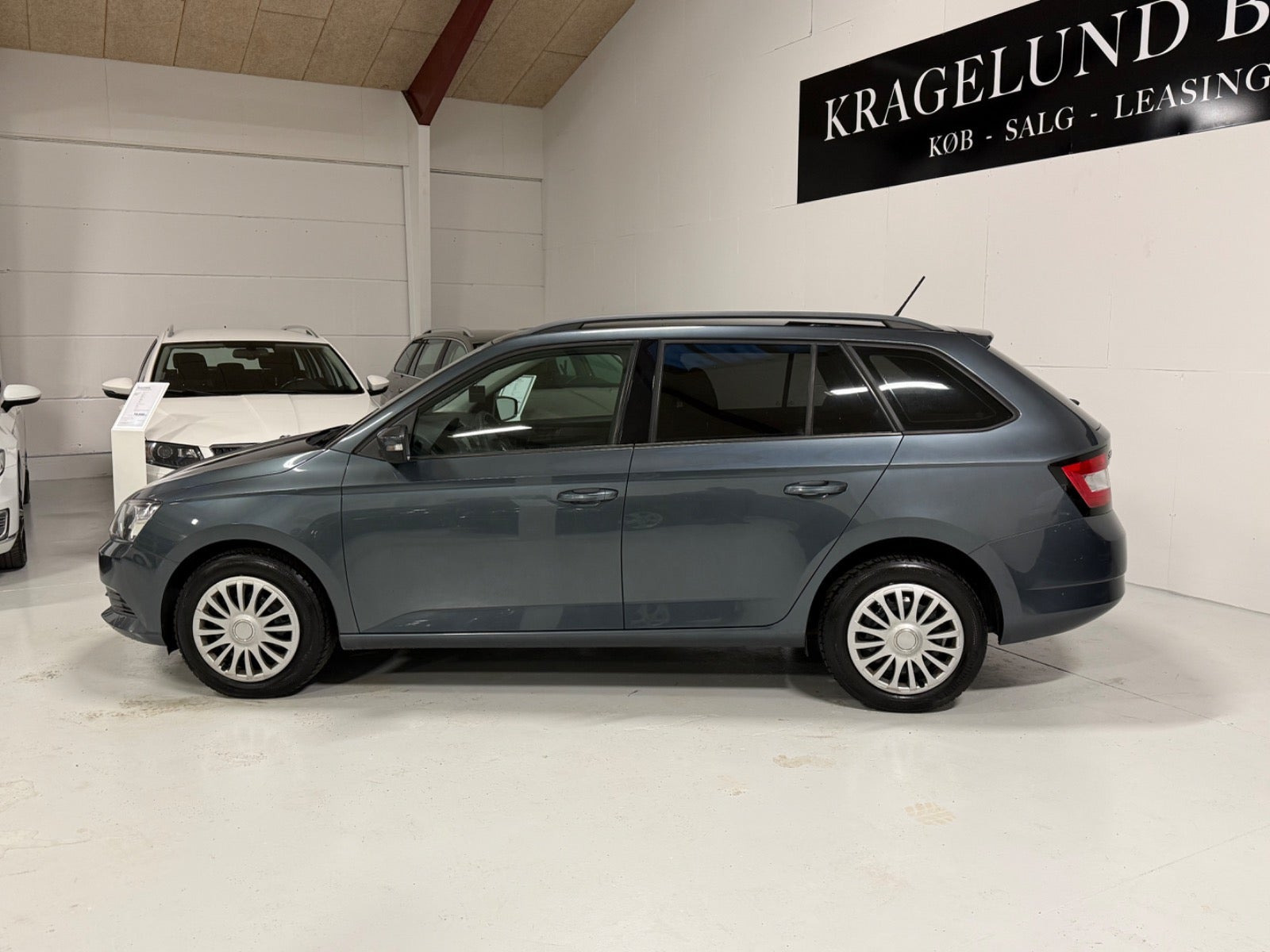 Grøn Skoda Fabia fra 2017