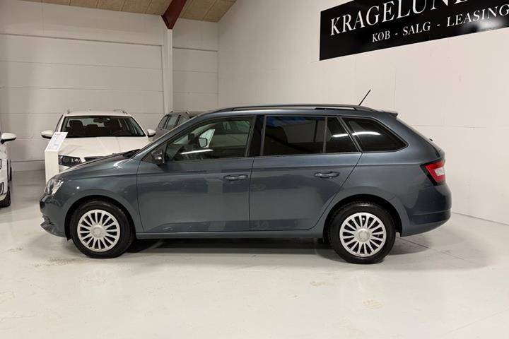 Grøn Skoda Fabia fra 2017