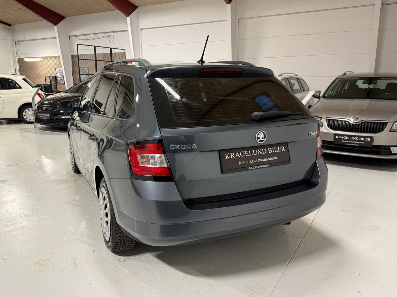 Grøn Skoda Fabia fra 2017