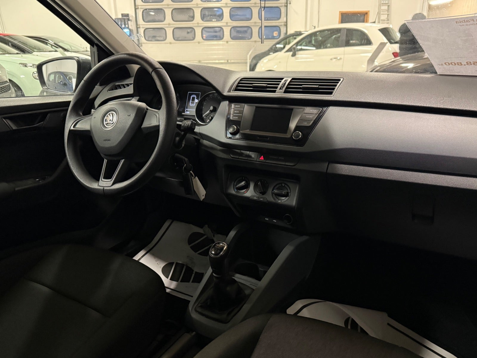 Grøn Skoda Fabia fra 2017