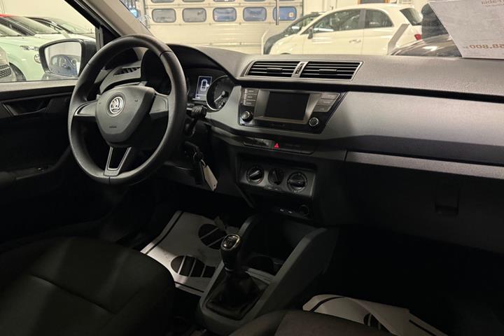 Grøn Skoda Fabia fra 2017