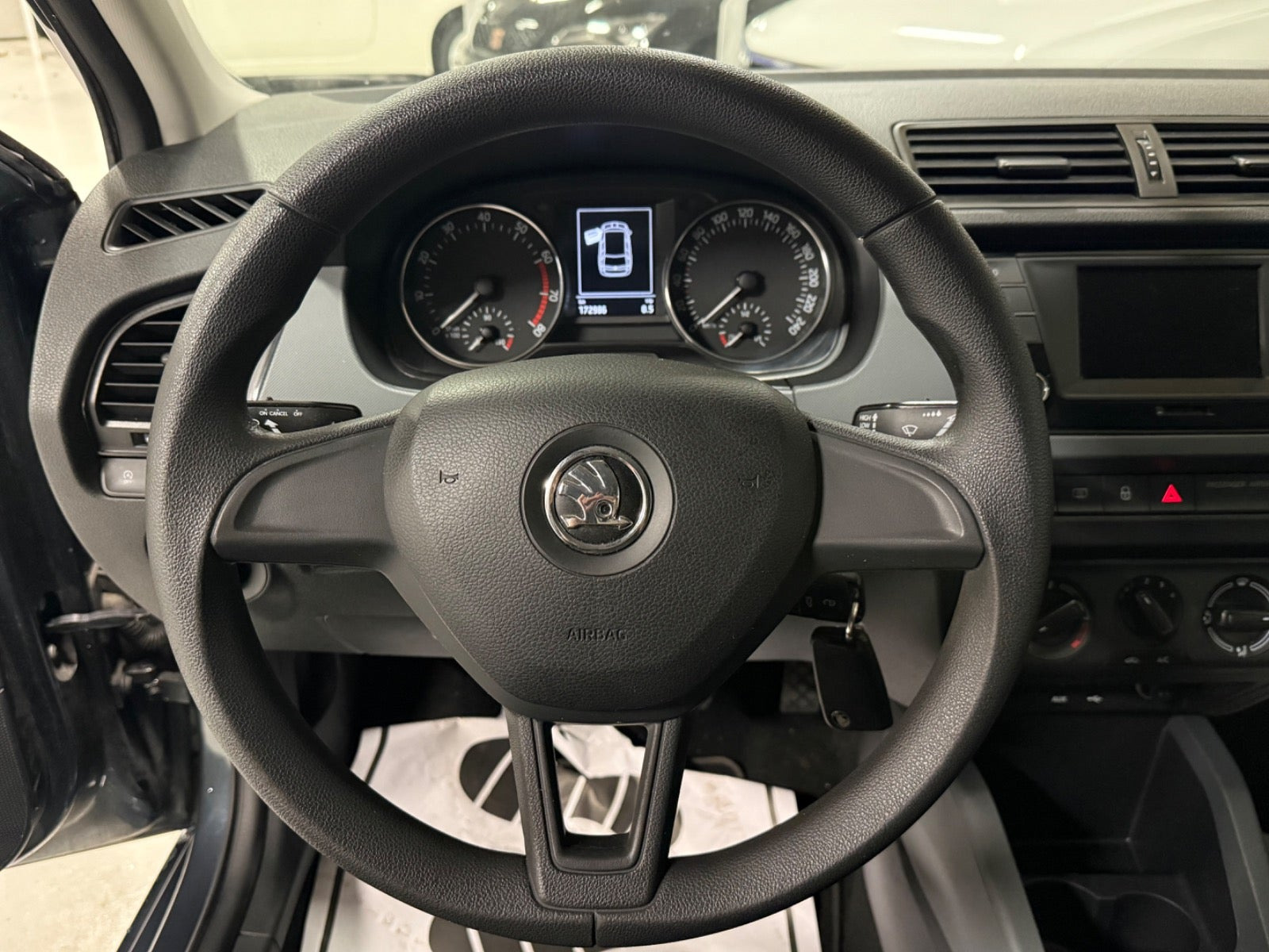 Grøn Skoda Fabia fra 2017