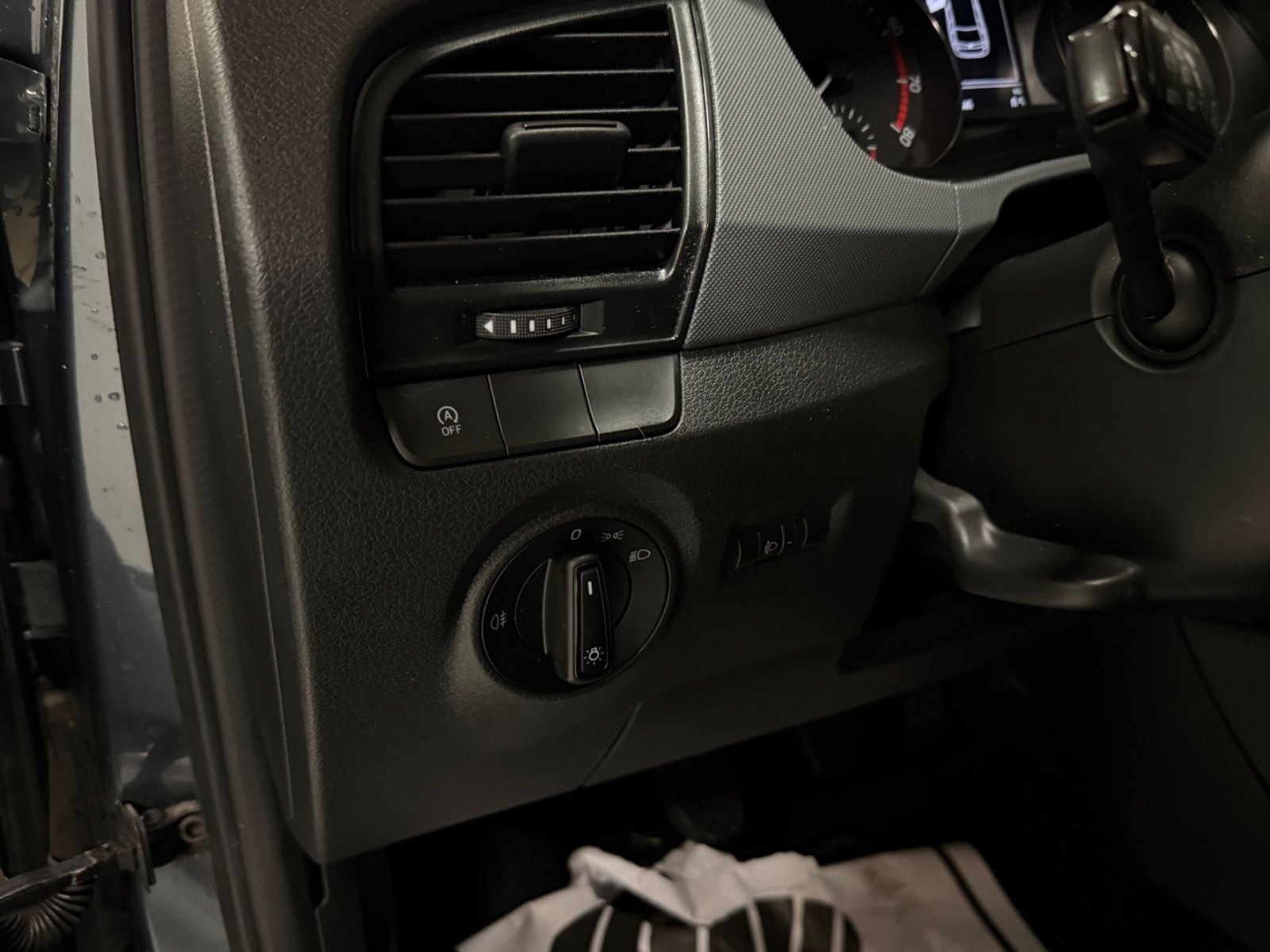 Grøn Skoda Fabia fra 2017
