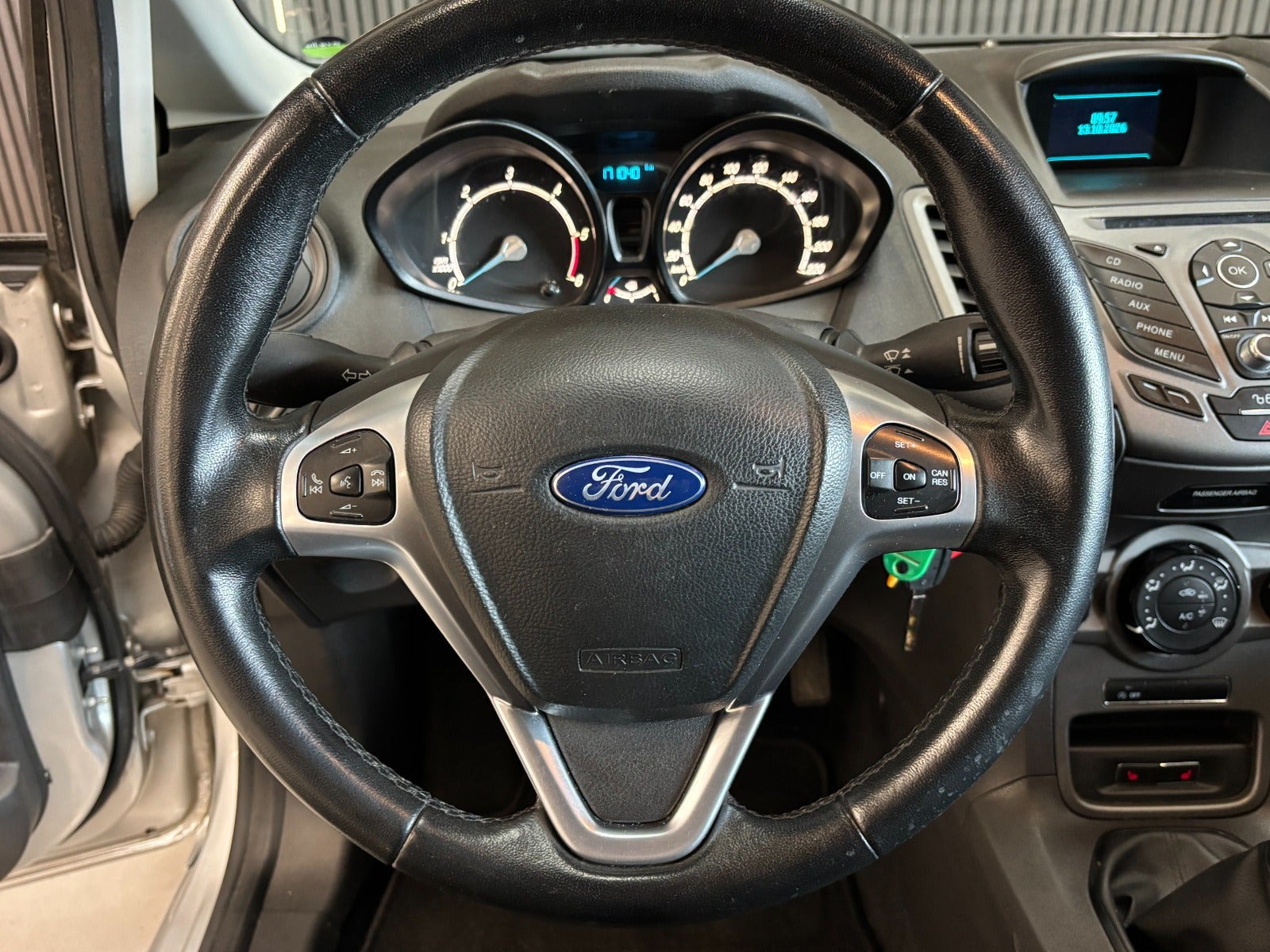 Grøn Ford Fiesta fra 2015