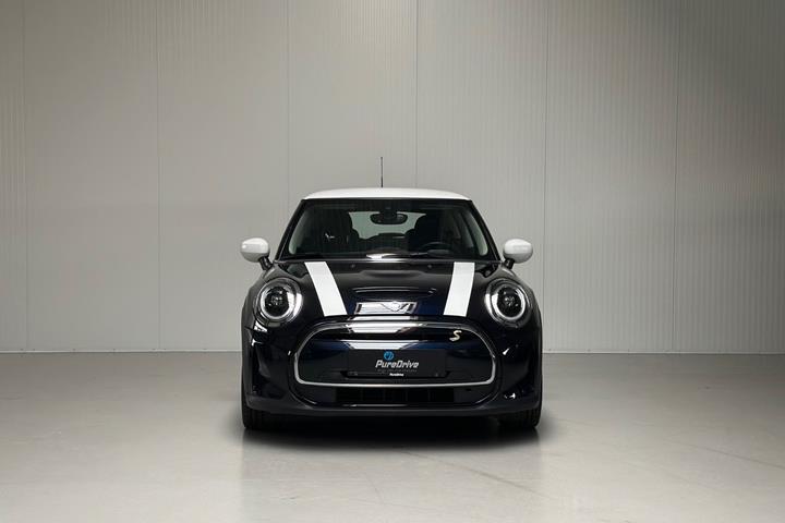 Blå Mini Cooper SE fra 2023