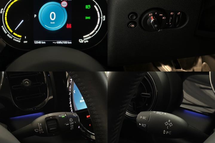Blå Mini Cooper SE fra 2023